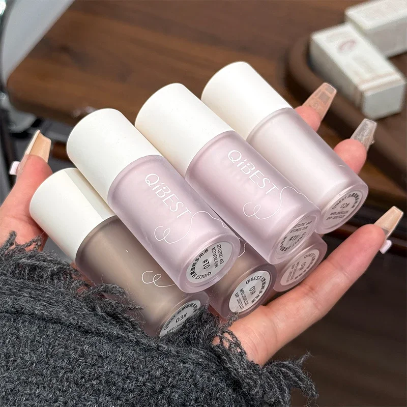 QIBEST Liquid Blush Cream Smooth Velvet Matte Pink Blusher Natural Easy To Smudge Contour Highlighter Multi-purpose Cream Makeup