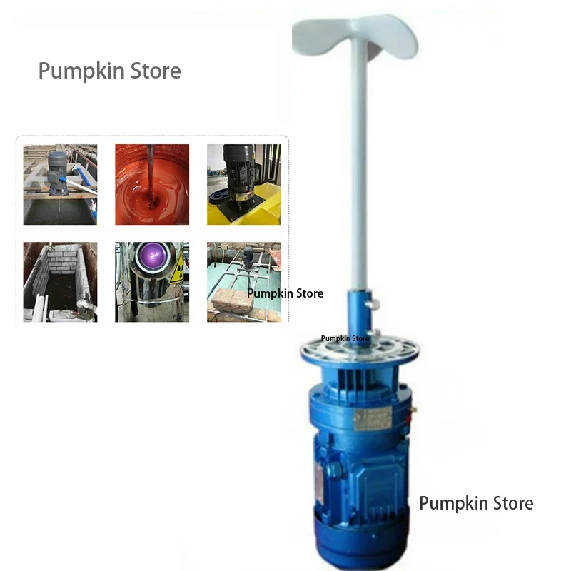 220V/380V Sewage Liquid Dosing Mixer Vertical Reducer Industrial Chemical Detergent Dosing Bucket Agitator Motor Pump