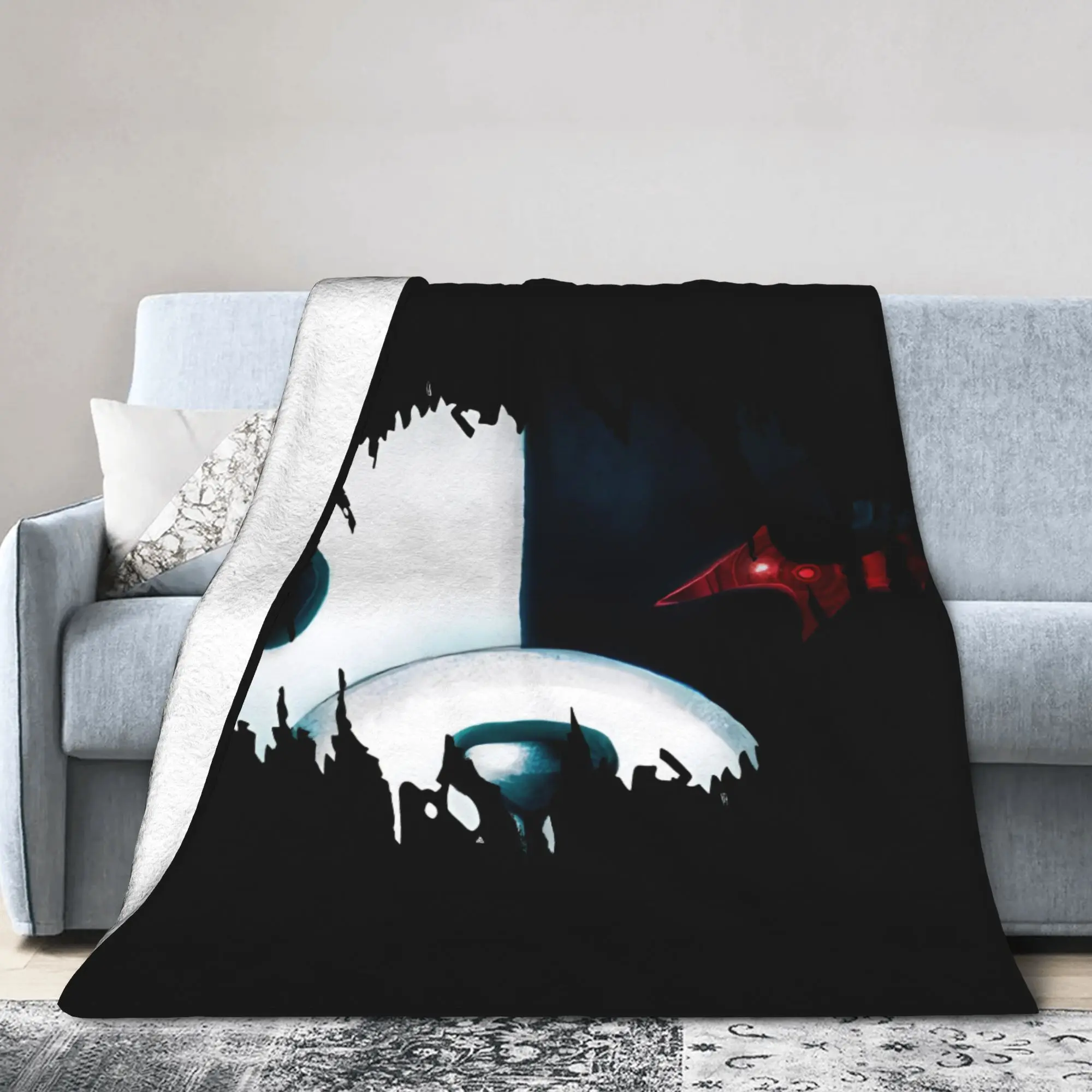 Monokuma - Danganronpa Blanket Cover  Wool Throw Blankets Home Couch Printed Ultra-Soft Warm Bedsprea,