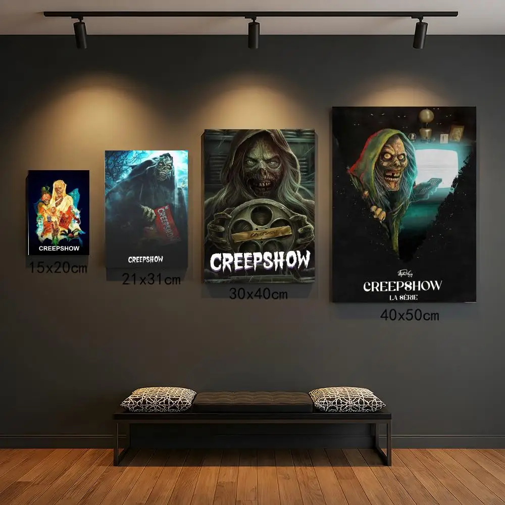 tv series C-Creepshow-W Poster Peel and Stick Wall Art for Cafe Office Bar and Home Decoration