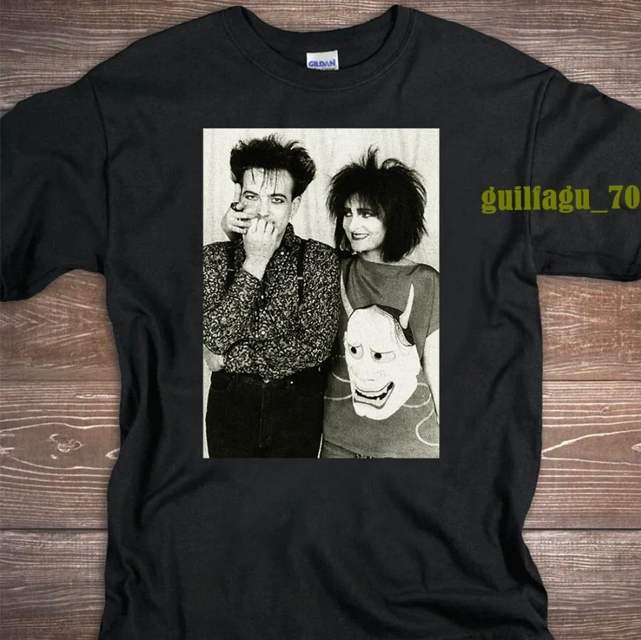 Robert Smith and Siouxsie Sioux -Siouxsie and the Banshees Shirt Футболка большого размера Забавные футболки Ugus Винтажная футболка Забавная