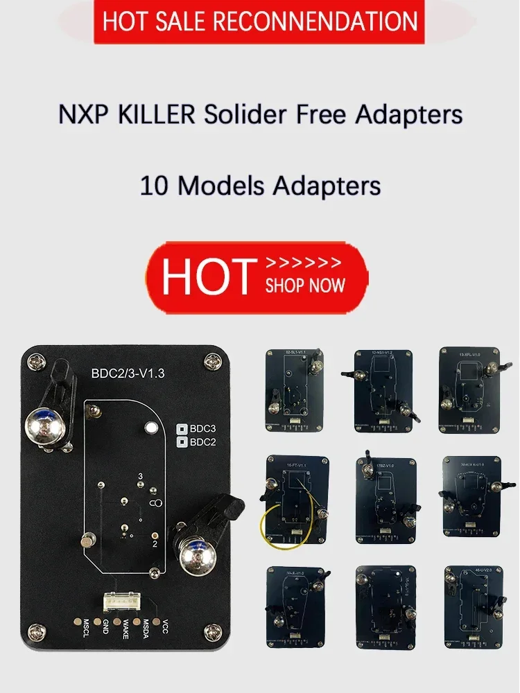 KiTi For MCKB Hot Sell Adapter For BMW BDC3 Model Work With NXP Killer Solder Free adapter easy to operate Fit For