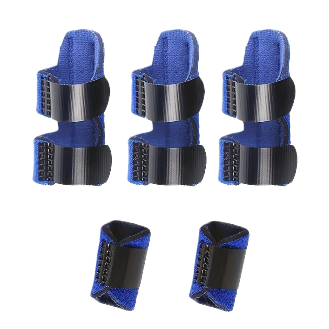 5pcs/set Adjustable Finger Immobilization Straps Trigger Finger Fixation Straps Finger Splint Finger Braces Finger Support Kit