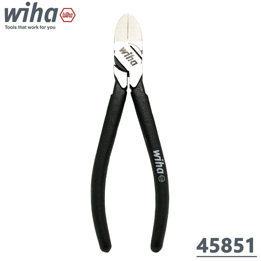 

WIHA 45851 Classic Diagonal Plier 160mm Plastic Plier for Cutting Wires Cutting Hand Tool Repair Tool Black Forest Series