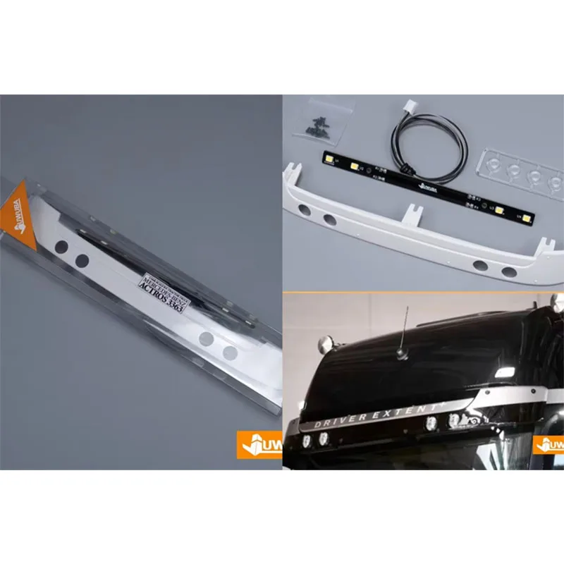 

1/14 Led Sun Visor Light Decorative Roof Lighting For Tamiya Rc Tractor Truck For Actros GIGASPACE