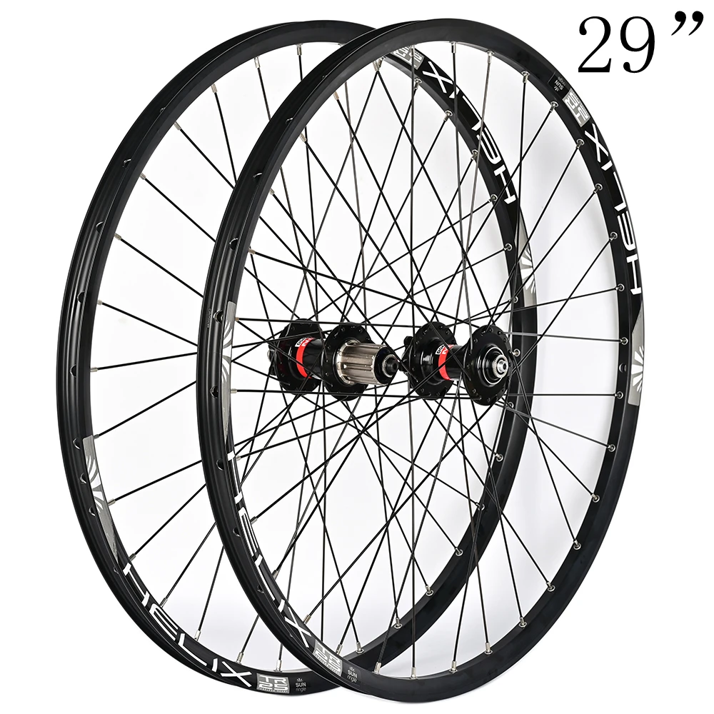 Novatec Fietswielset 26/27.5/29 Inch Met D042sb Hubs Qr Sunringle Velg 32 Gaten Mtb Fietswiel Schijfrem Binnenband