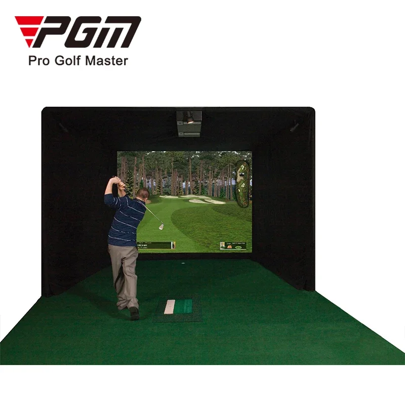 Pgm Mnq002 Professionele 3d Golfsimulator Volledige Set Korea-Systeem Training Hulpmiddelen Indoor Projectiescherm Golfsimulator