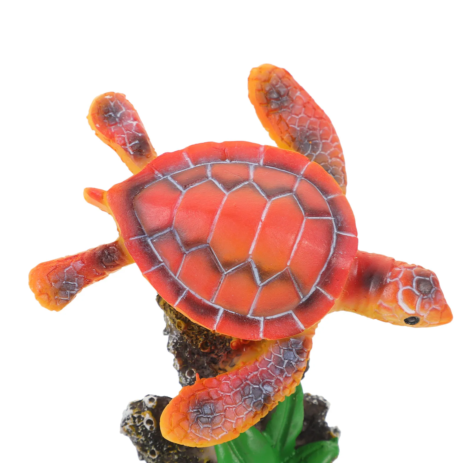 

Small Sea Turtle Decor Realistic Plastic Marine Animal Sculpture for Aquarium Tank Environment Enhancement Fish Tank Accessories