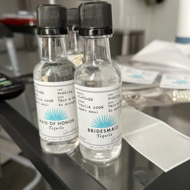 Personalized Birthday Casamigos Labels 50ml Birthday Favors Custom Tequila Shot Label 30th Bridesmaid Gift Fiesta Maid Of Honor