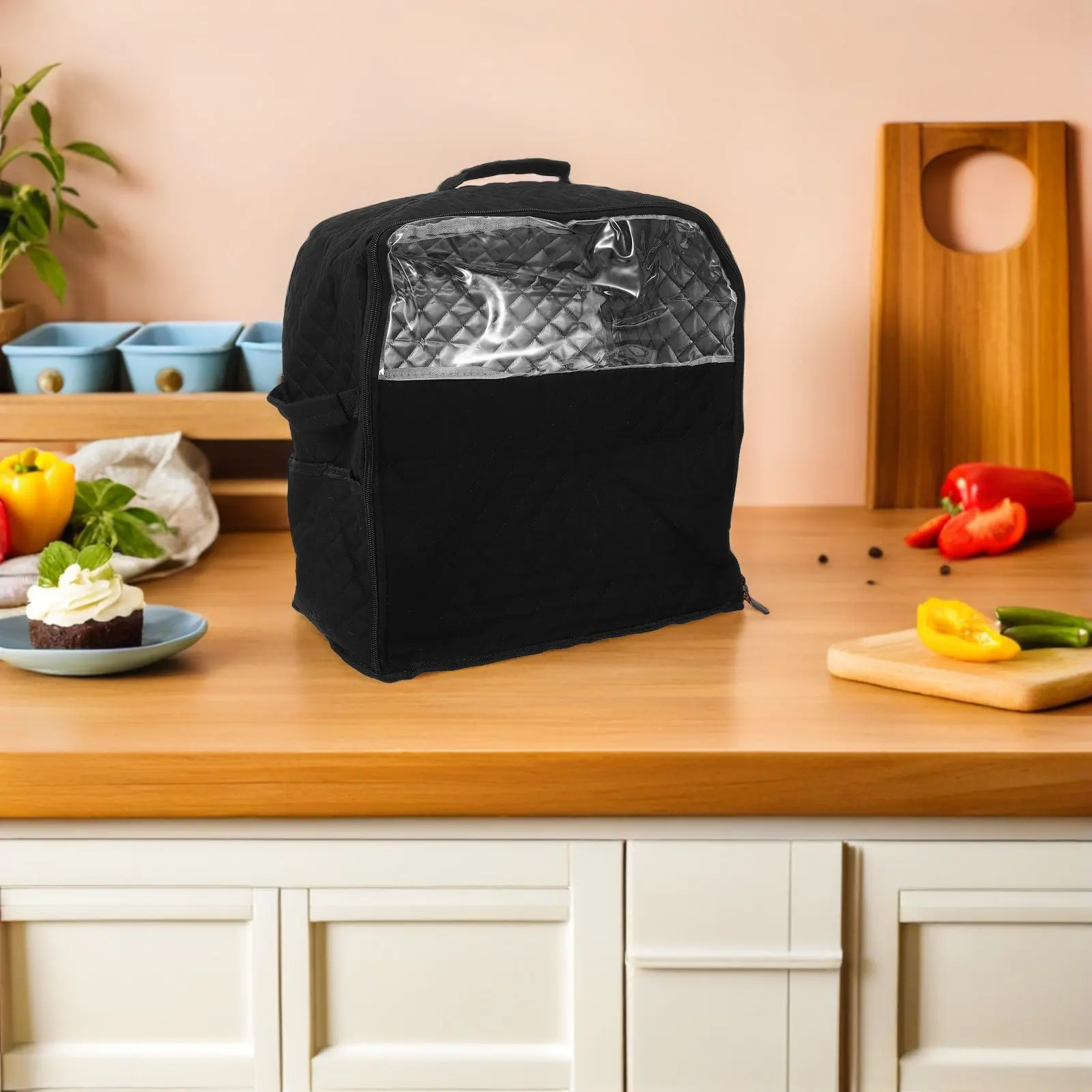 Dustproof Stand Mixer Cover for 4.5 Quart and 5 Quart Mixers Smooth Zipper Storage Bag Stylish Protective Dust Cover