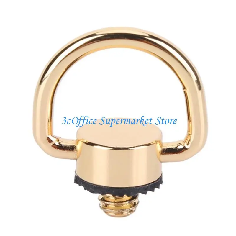 

E1PA Gold Mounting Screw Standard 1/4" Thread Screw Camping Light Mount Screw Hanging D-Rings Screw for Cameras and Tripods