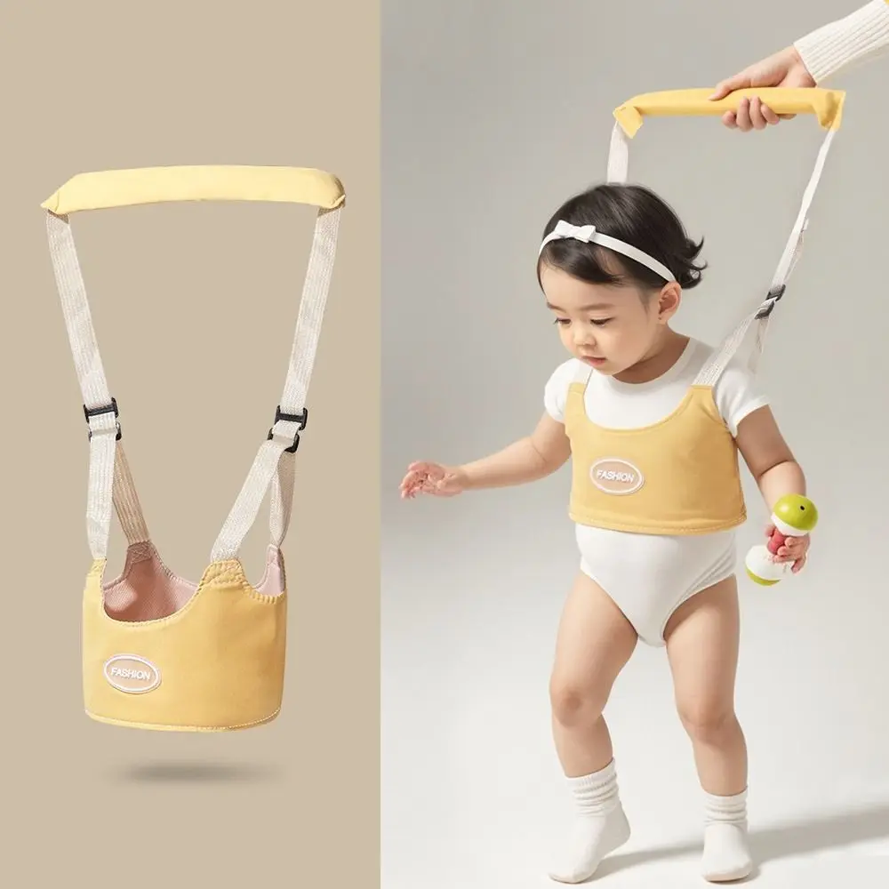Cinturón ajustable para andador de bebé, arnés para caminar infantil multifuncional de mano, correa auxiliar para caminar de Color sólido de seguridad para niños
