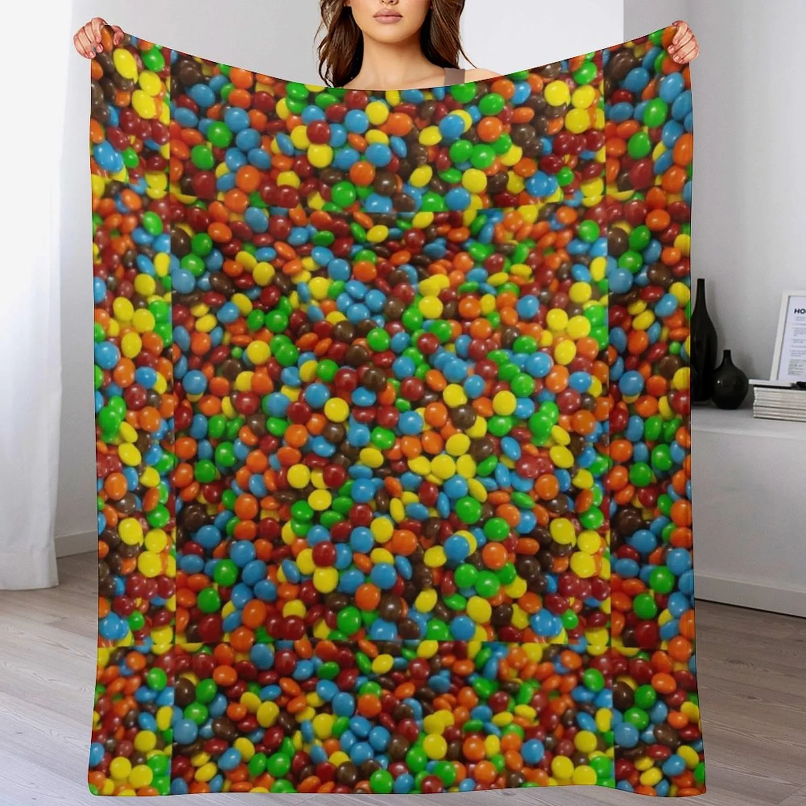 

Candy Throw Blanket Sleeping Bag Decoratives Hairy Summer Blankets