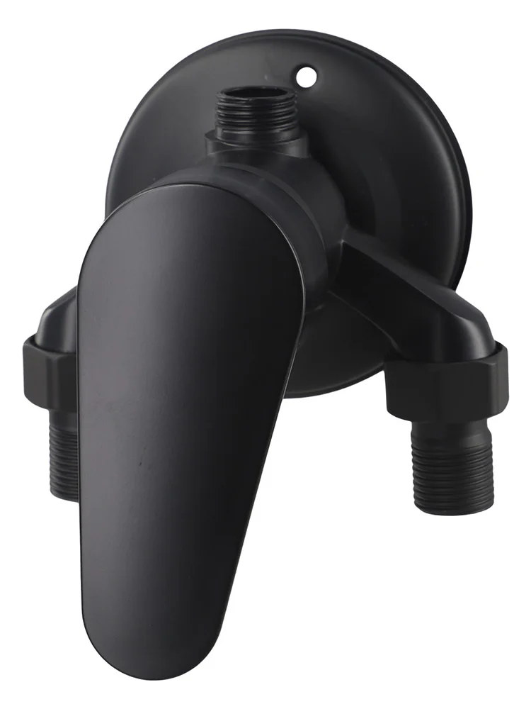 Single Handle Brass Mixing Valve for Hot for Cold Water Temperature and Flow Adjustment in Wall Mounted Shower Setups