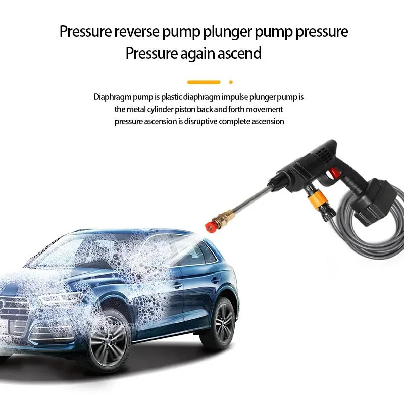 High Pressure Portable Car Washer Gun Cordless Electric Automatic Cleaning Washing Water Jet Rechargeable Automatic Water Gun