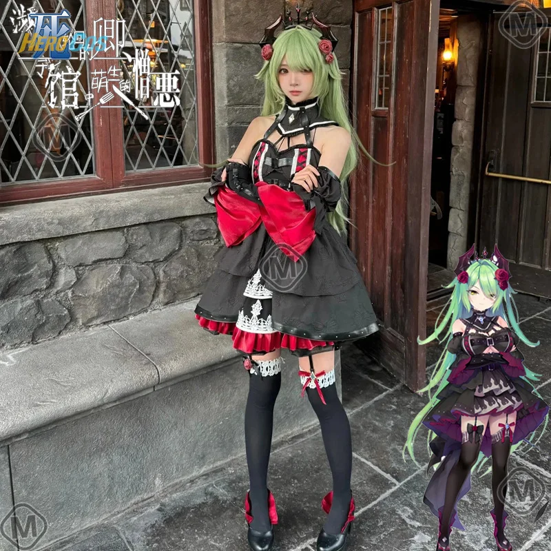 

Game Dead and Bloomed in the Mansion Devil Cosplay Costume Lolita Dress Halloween Carnival Uniform Anime Clothing Party Suit