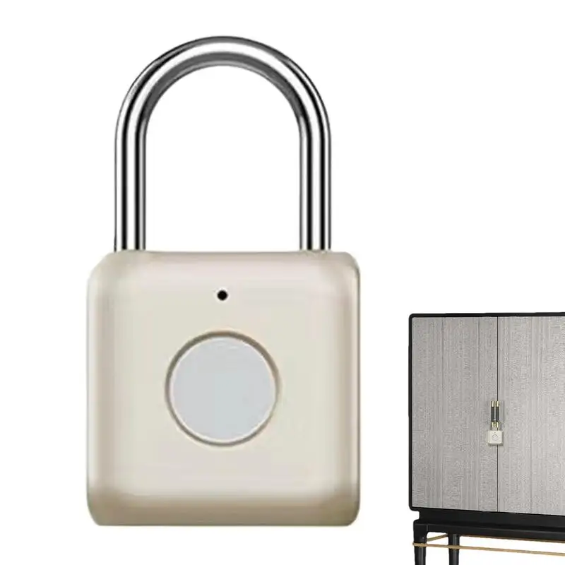 

Intelligent Fingerprint Lock Intelligent Thumbprint Keyless Lock Smart Padlock With Keyless Biometric For Bookcase Suitcase