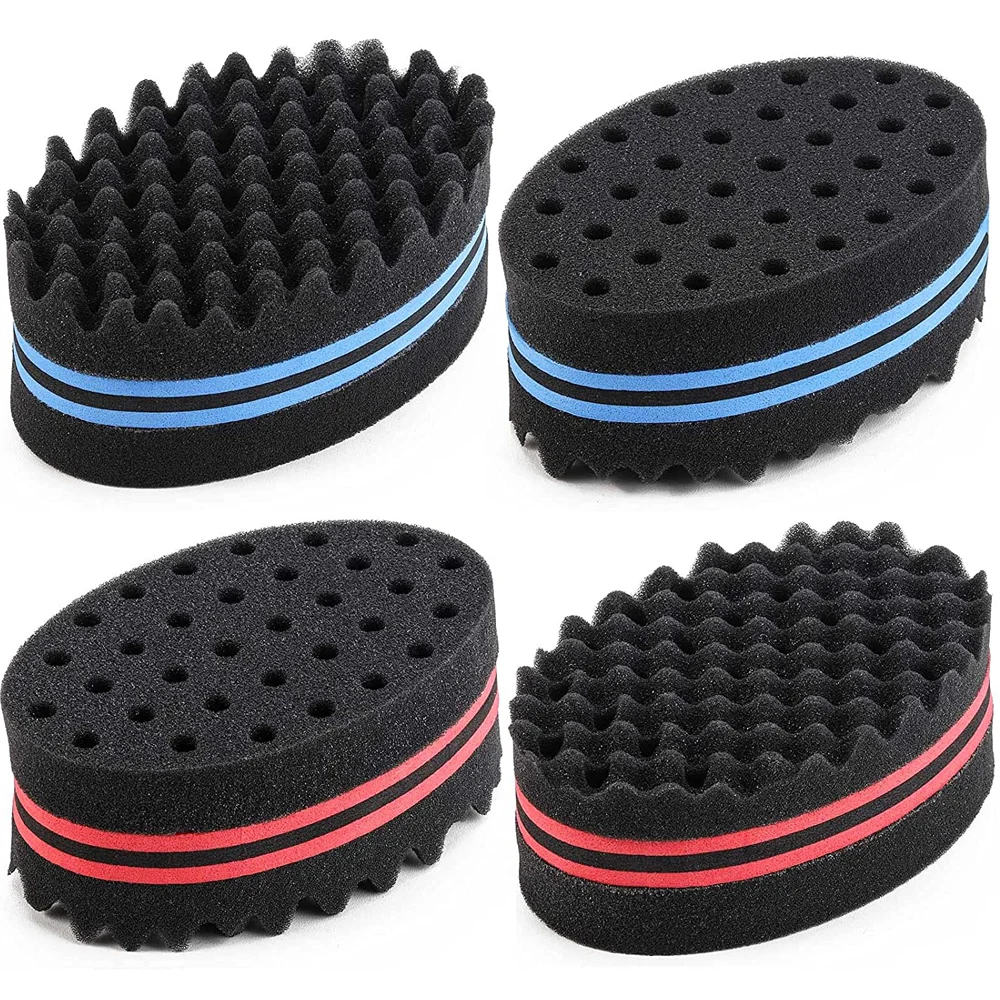 Magic Twist Hair Sponge Barber spazzola per capelli spugna strumento per lo Styling per Afro Curl, bobine, Dreadlocks intrecciare i capelli spazzole