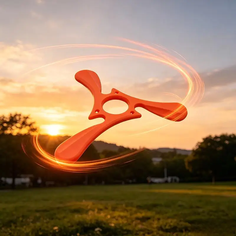Plastic Returner Aerodynamically Designed Outdoor Toy Party Gifts Whirlwind Three-Blade Boomerang Flying Disc