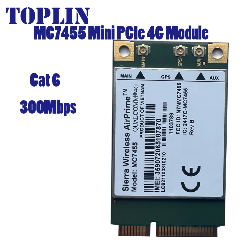 

MC7455 LTE 4G Card mini PCI-E FDD-LTE TDD-LTE 4G Module Cat6 For laptop Router