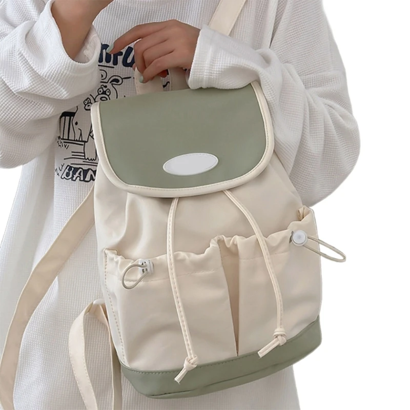 Mochila casual leve para meninas para escola viagens estética japonesa