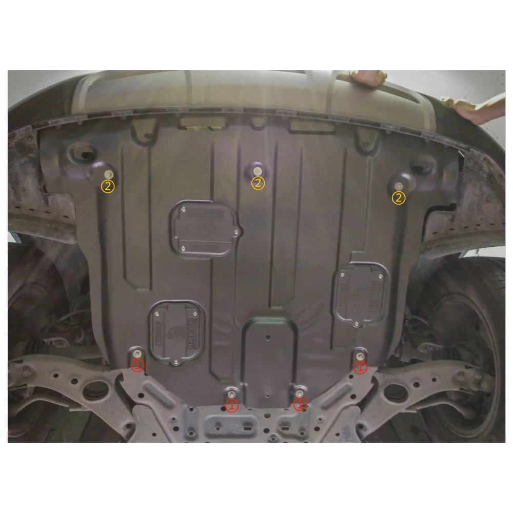 Pelindung Mesin Bawah Hyundai Grand Santa Fe 2013-2015, Pelindung Cipratan Lumpur, Aksesoris Mobil, Penutup Bawah