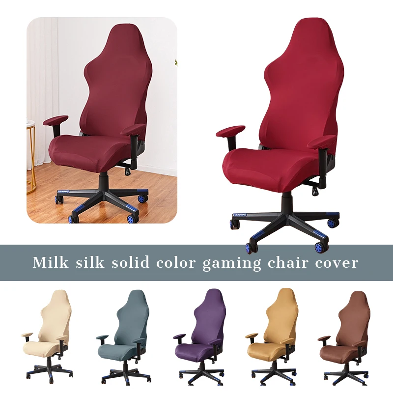 4Pcs Gaming Chair Covers with Armrest Spandex Splicover Office Seat Cover for Computer Armchair Protector Cadeira Gamer New