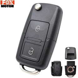 Car Remote Key Fob Sprawa Shell dla VW Golf Bora Lupo Passat Polo Transporter Sharan Fox 2 przyciski No Blade 2003 2004 2005 2006