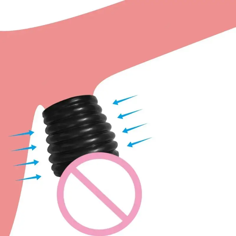 【SA】Male Penis Lock Cock Ring Lasting Erection Extender Delay Ejaculation Reusable Enlargement Ball Stretcher Sex Toy For Man view 4