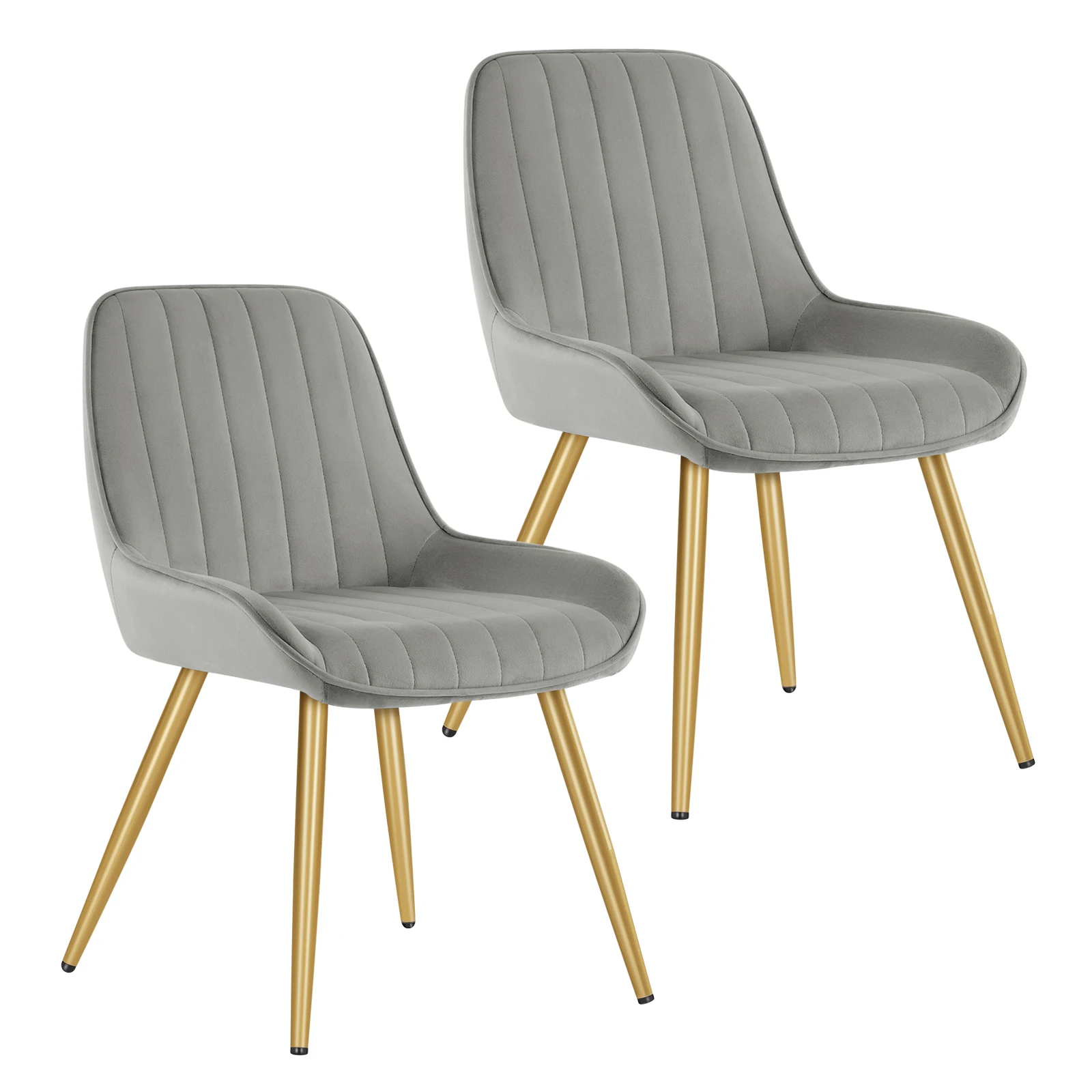 Lestarain 2PCS Dining Chairs Kitchen Counter Chairs with Backrest Metal Legs Upholstered for Living Room Kitchen image 3