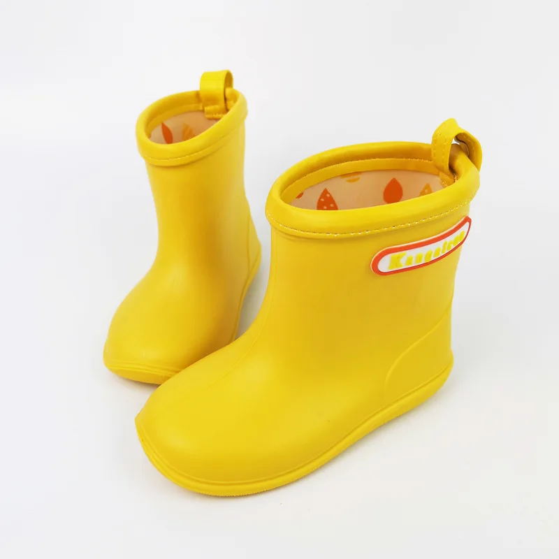 Children Rain Shoe Waterproof Anti-slippery Soft Baby Rubber Shoe Rain Boot Kid резиновые сапоги детские Botas De Lluvia 레인부츠 장화