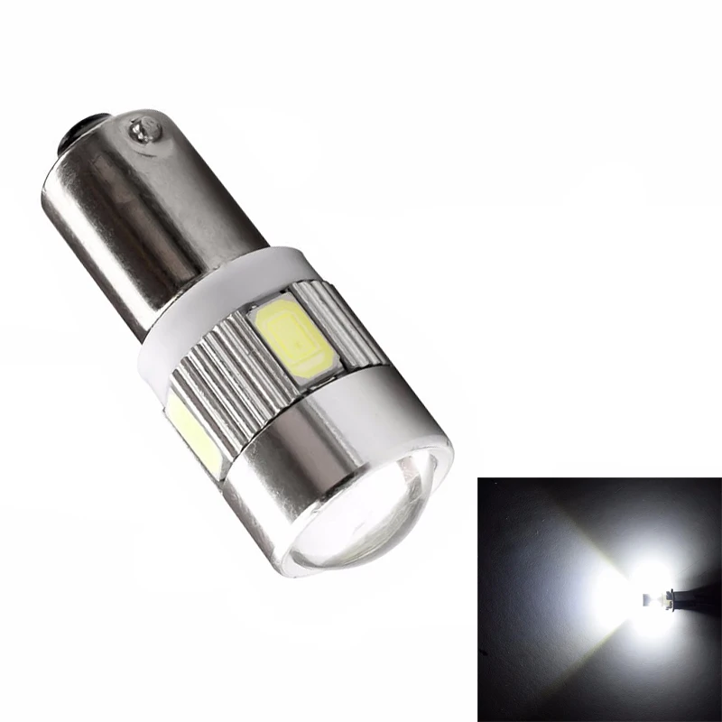 1PCS BA9S T4W 12V 5630 6SMD LED Car Parking Light Interior Reading Lamps Motor Dome Bulbs Red Blue Yellow Green White