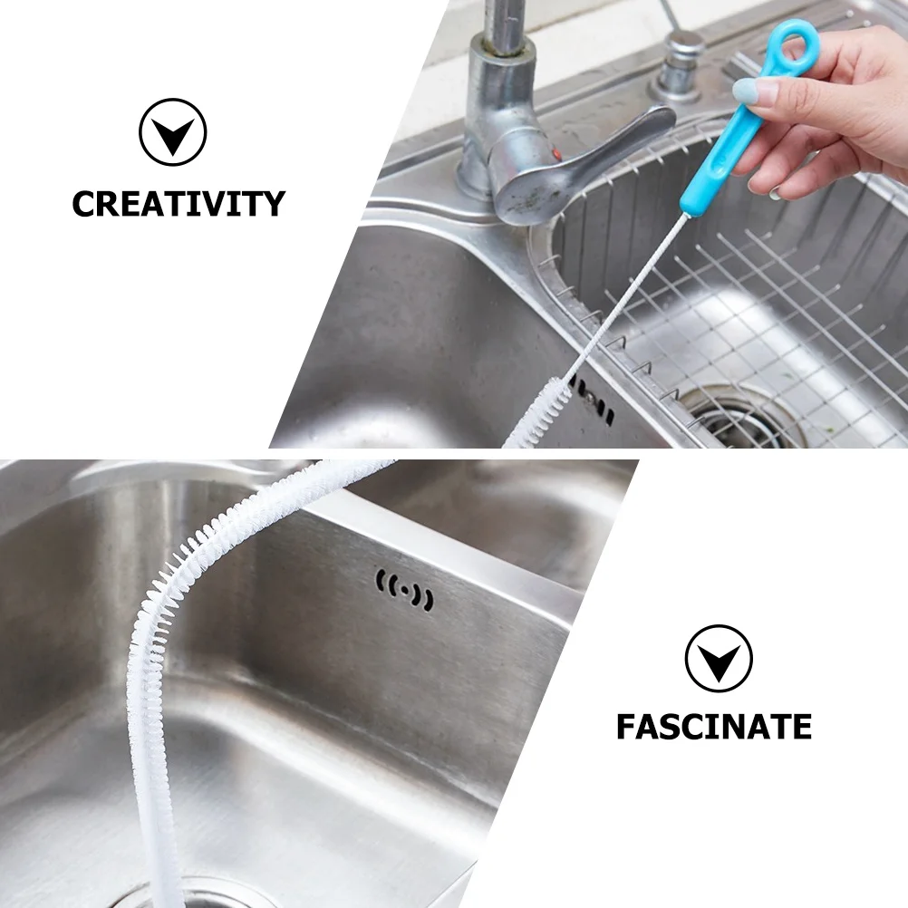 

3pcs Drain Dredge Tool Sink Hair Clog Remover Iron Nylon Cleaning Extractor Plumbing Snake Household Drain Cleaner