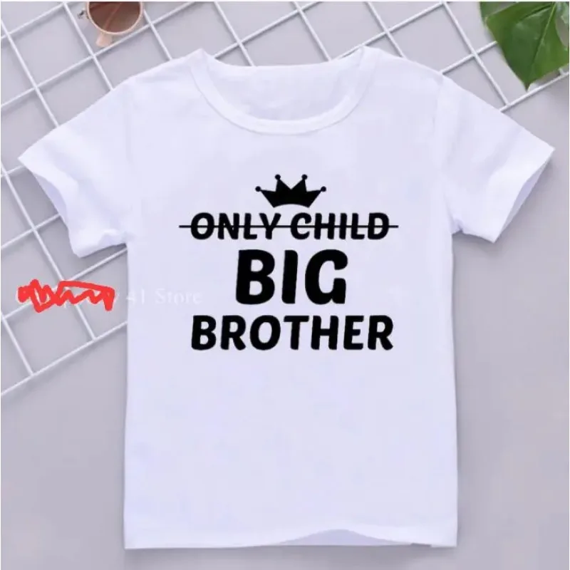 Sto per essere un grande fratello nuovonuovi bambini ragazzi Tshirt bambini fratello vestiti coordinati annuncio di gravidanza Top Outfits