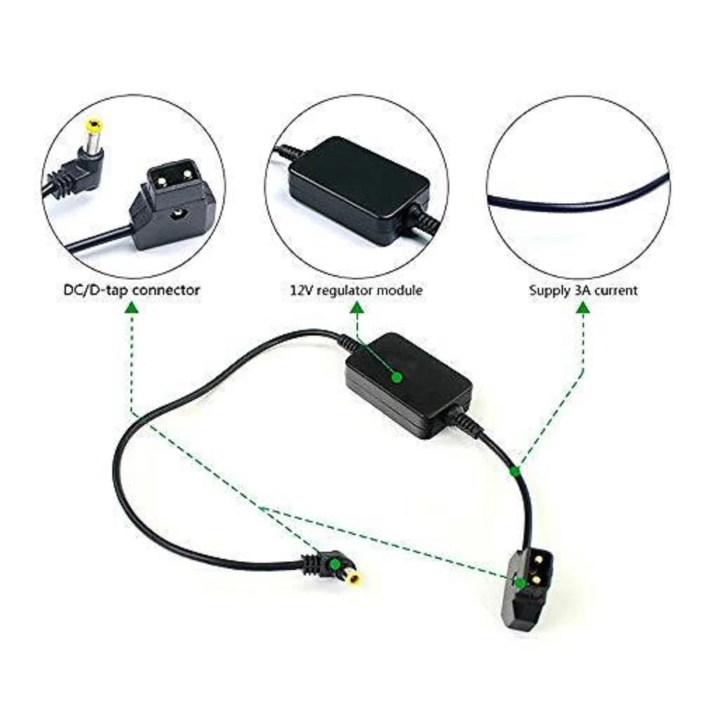 FOTGA D-tap 電源ケーブルアダプター D-tap から電源へのパナソニック