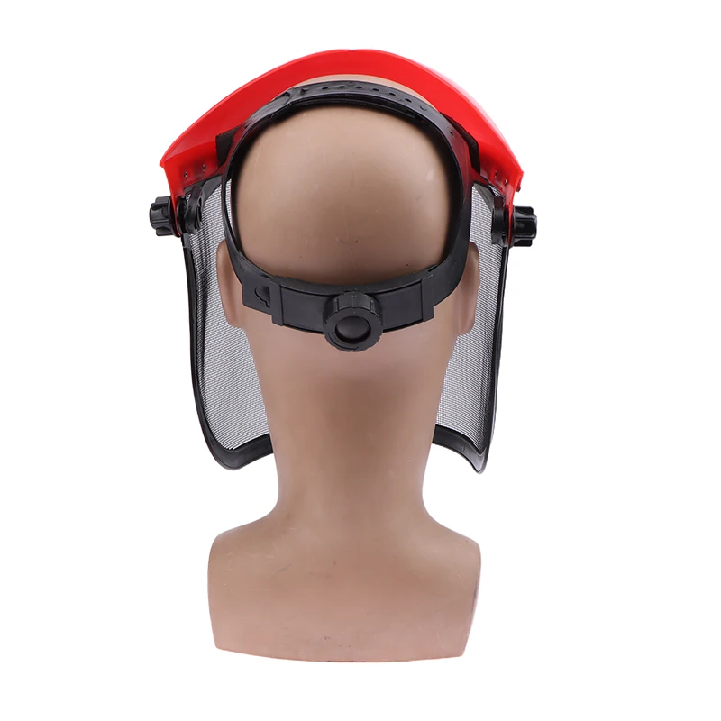 Adjustable Chainsaw Helmet New Splash Prevention Sponge Lining Protective Mask Large Mesh Metal Mesh Safety Helmet Outdoors