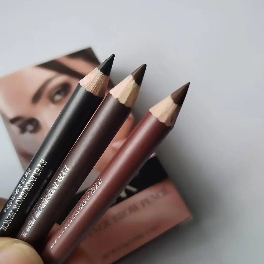 Professional Multi-Function Wooden Makeup Pencil For Eyebrow & Eyeliner Waterproof Smudge Proof Hard Tip Eyes Natural Look 2026