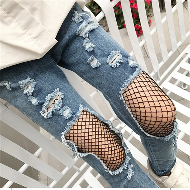 Summer Girls Fashion Mesh Stockings Kids Baby Fishnet Black White Pantyhose for Children Tights Cheap Stuff with Free Shipping