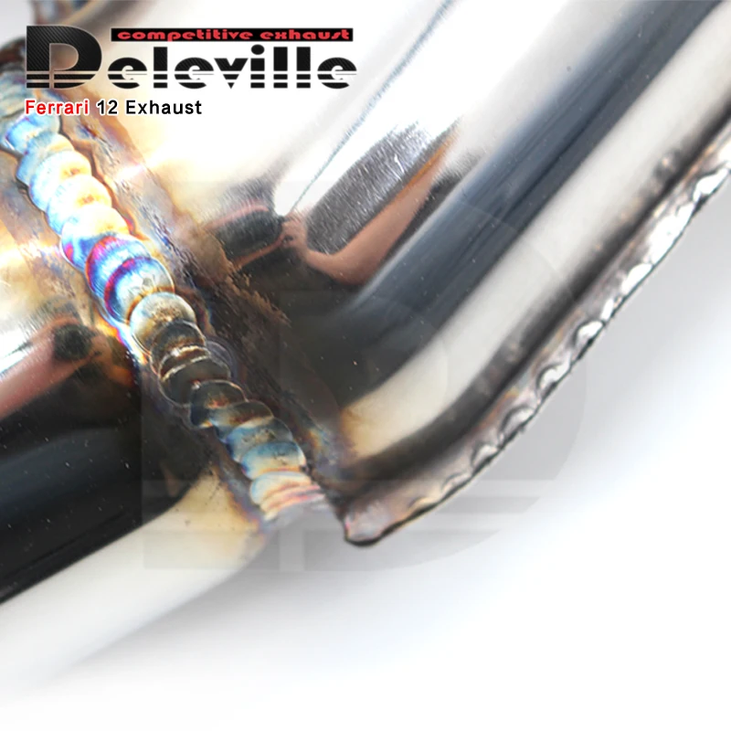 OEM 304 Stainless Steel Exhaust Pipes For Ferrari F12/GTC4/FF/812/812GTS X Tube Automotive Performance Accessories