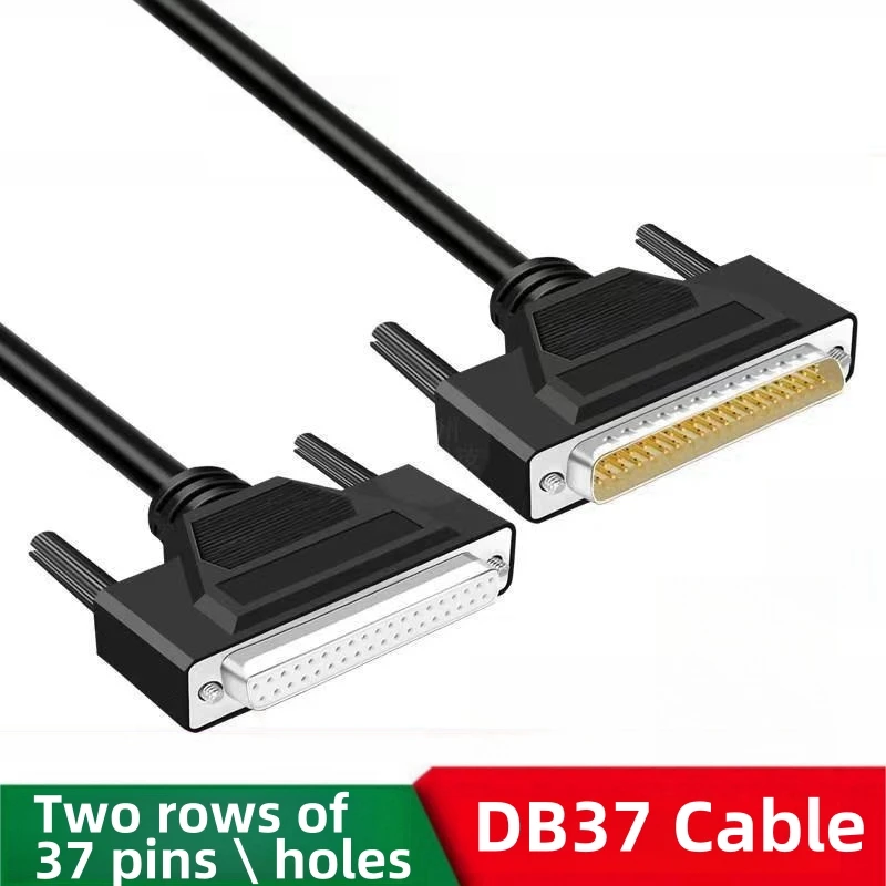 0.5M DB37 DB25 DB15 Male to Female Cable Double-Shielded with Foil Metal Braid D-SUB 37/25/15 PIN RS232 Serial Cable