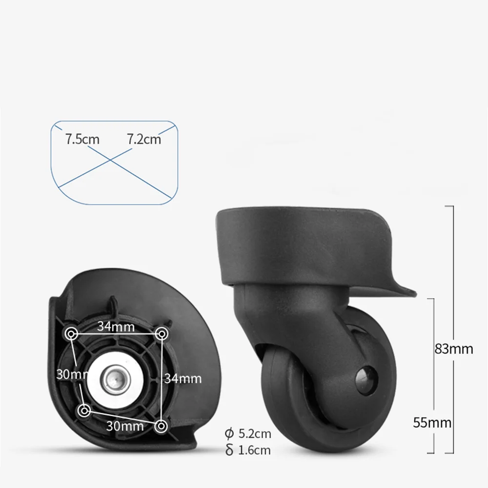 Applicable American Tourister 31T For Hongsheng A-65 Suitcase Wheels Luggage Roller Trolley Case Universal Wheel Replacement