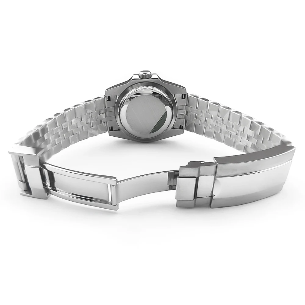 Relógio de movimento luminoso verde automático masculino, Sapphire Crystal, mostrador estéril, Japão NH34, 36mm