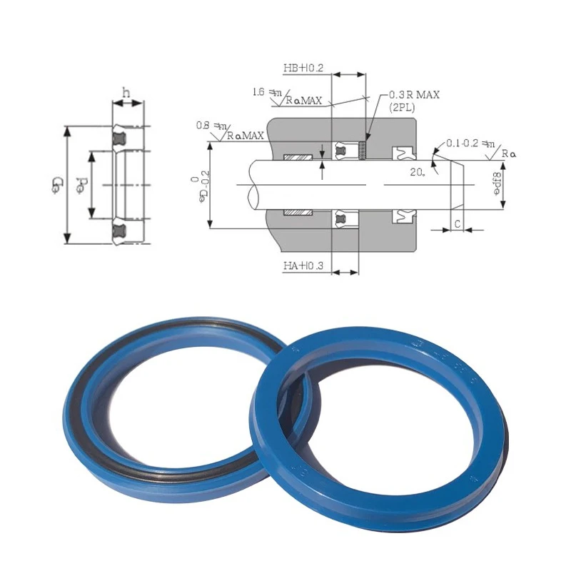 U+S Reinforced Main Oil Seal,25x33x5,30x40x6,35x45x6,40x50x6,Piston And Piston Rod Universal, MPS Hydraulic Combination Oil Seal