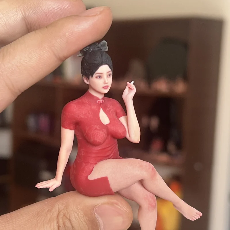 1-16-realistic-sculpture-full-and-fat-beauty-sex-doll-miniature-car-model-case-handmade-realistic-handmade-ornament