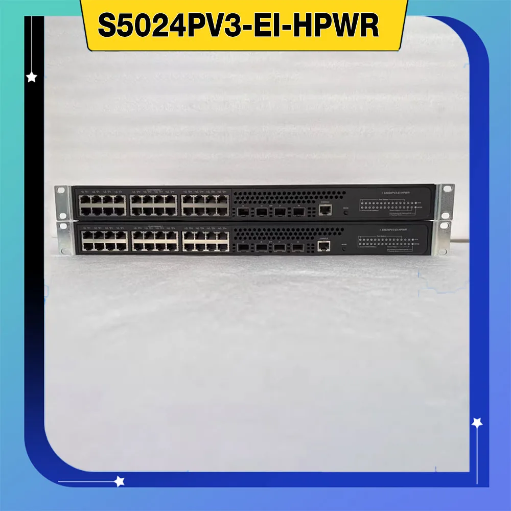 

1 шт., 24-портовый гигабитный коммутатор POE, 2 слоя сетевого управления, тип S5024PV3-EI-HPWR