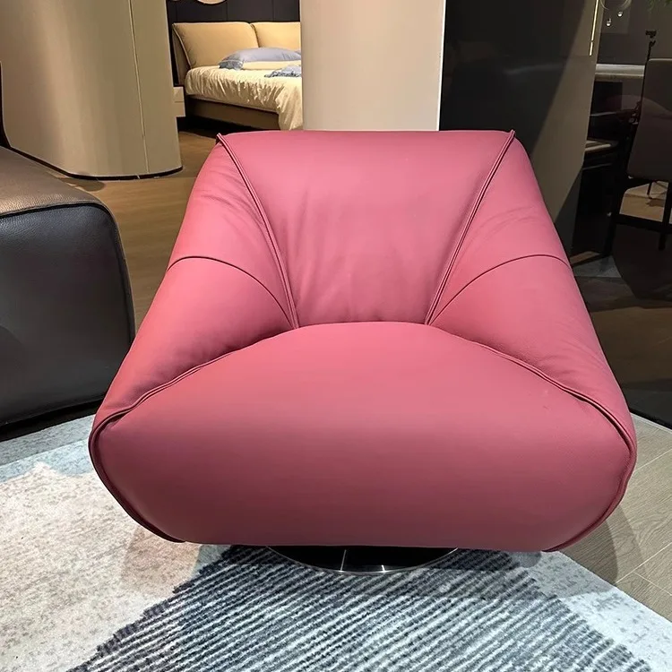 DSA home living room sofa chair single leisure lazy chair balcony chair rotation function