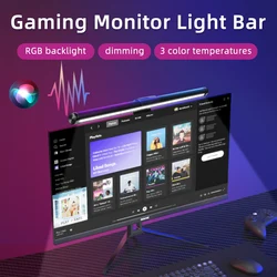 Eye-Care Monitor Lights Bar Led Desk Lamp RGB Computer PC Light Bar Monitor Screen Lighting Stepless Dimming Reading Table Lamp