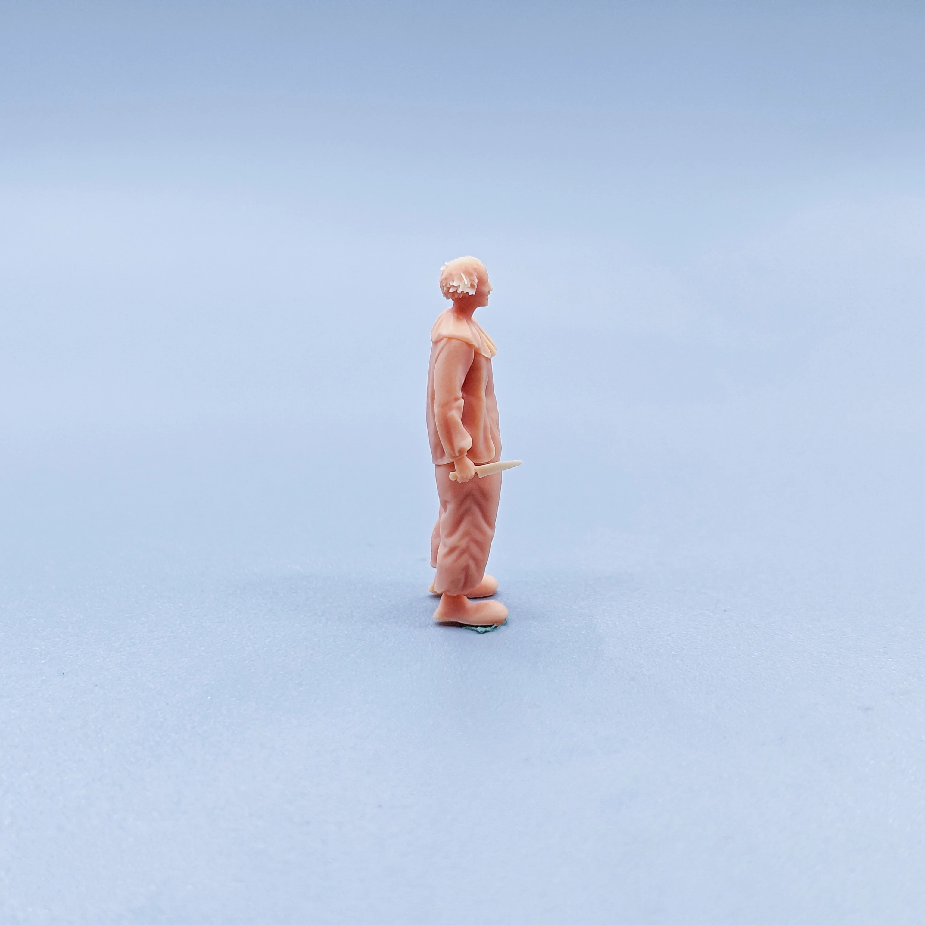 Figurines en résine, modèle Joker avec un couteau, Miniatures non colorées, Diorama peint à la main, 1/64 1/43, C305