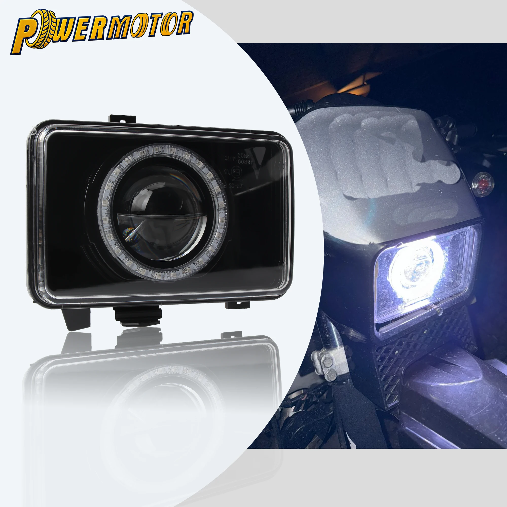 

V6 Motorcycle LED Headlight RGBW APP Control For Yamaha DT125R DT 125 200 350 R RE X Dirt Bike Head Light Modified Accessories