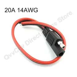 0.3m SAE Plug Cable DC Extension Cord 14AWG-Wire Harness Quick Connect Disconnect SAE Connector for Solar Automotive Battery